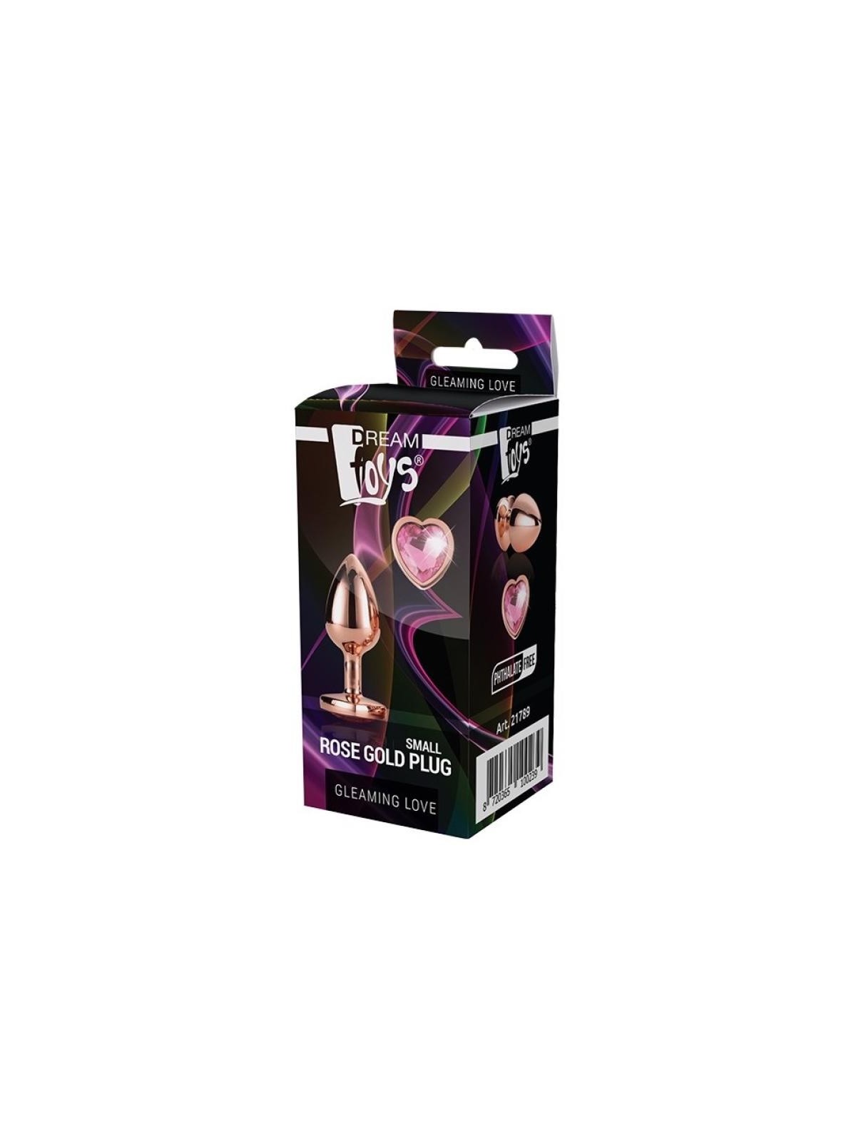 Dream toys gleaming love plug anale in oro rosa piccolo