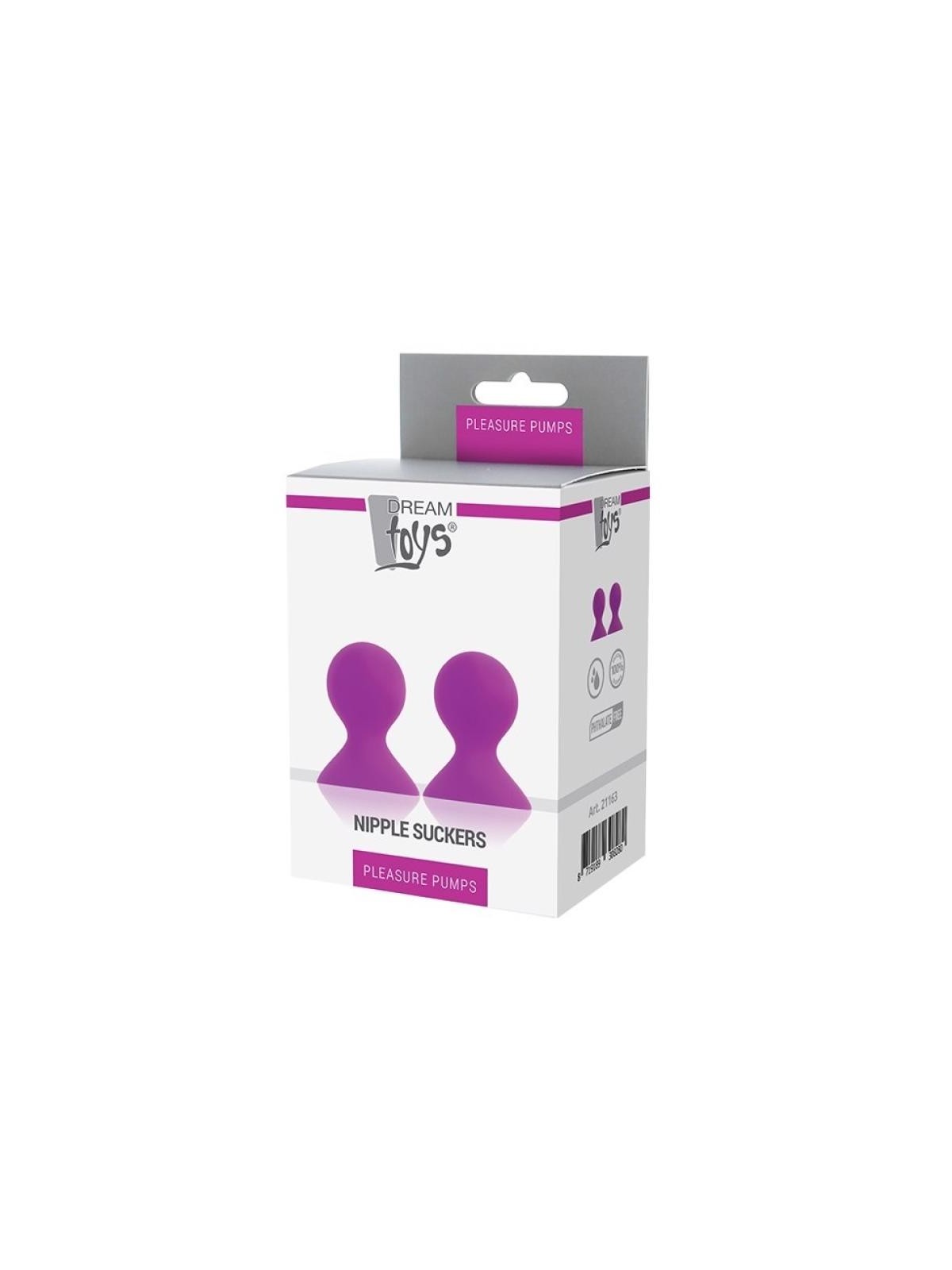 Dream toys pompe per il piacere pompe per capezzoli succhiacapezzoli rosa 2 pezzi.