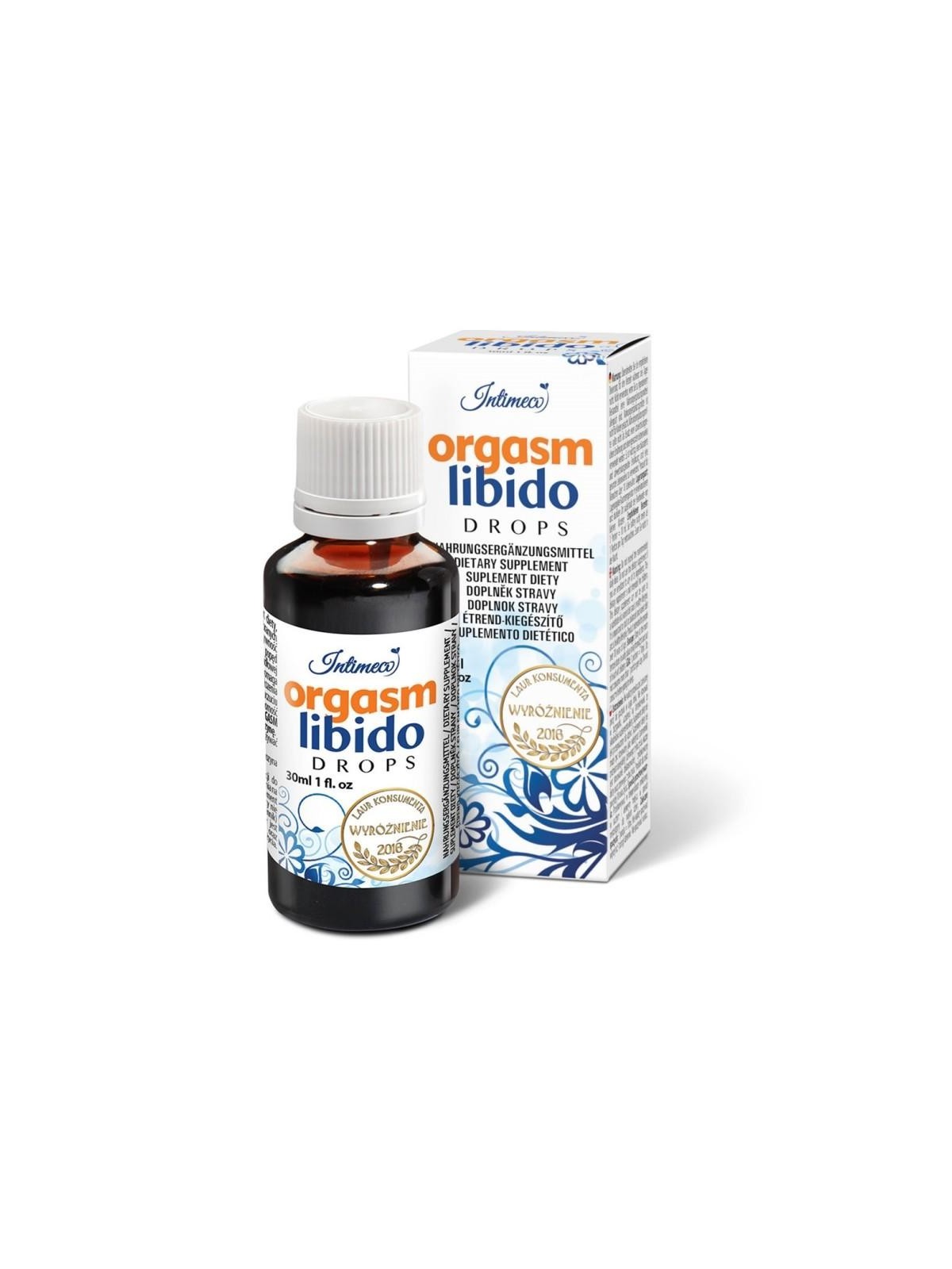 Intimeco orgasm libido drops gocce per aumentare la libido e l'orgasmo integratore alimentare 30 ml