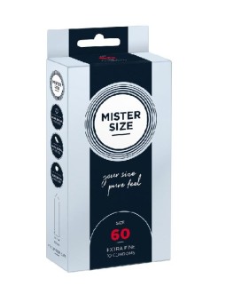Mister size preservativi preservativi taglia 60mm 10 pezzi.