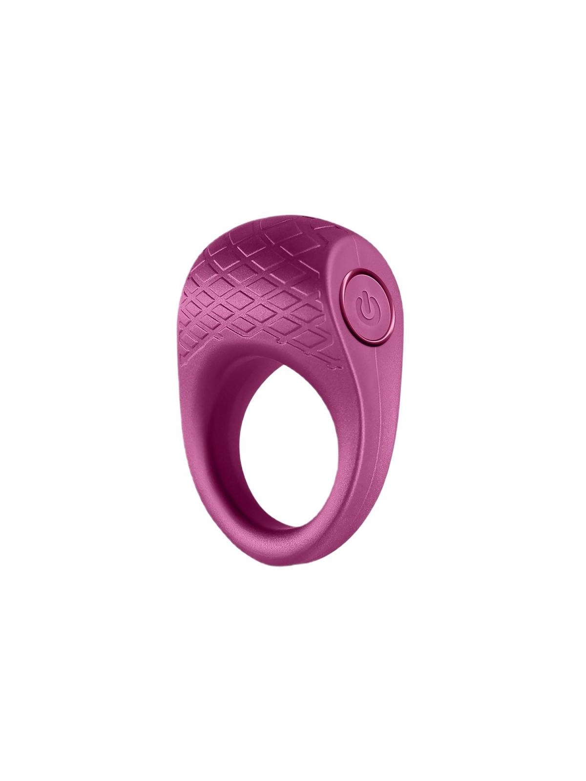 Nsnovelties anello per il pene seduction levi metallic burgundy