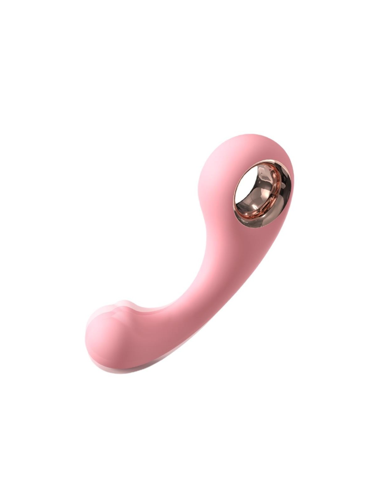 S-hande vibratore a forma di corna rosa