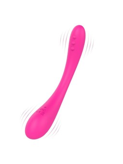 S-hande clare vibratore flessibile multifunzionale per coppie con 9 modalità di vibrazione rosa