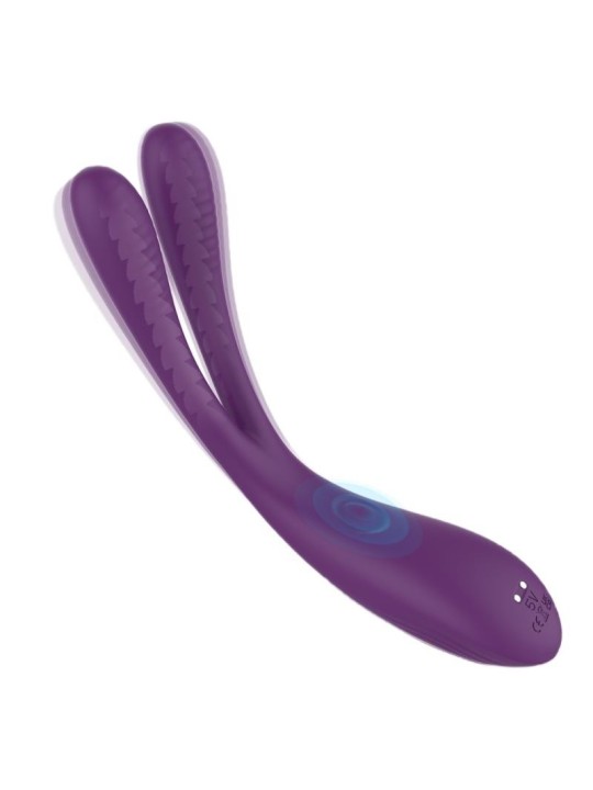 S-hande vibratore multifunzionale jade rabbit violet