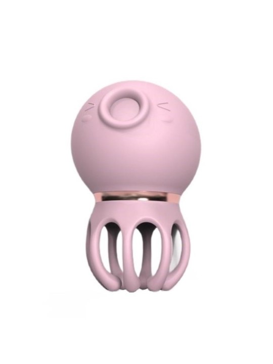 S-hande vibratore a suzione mirror 2 rosa