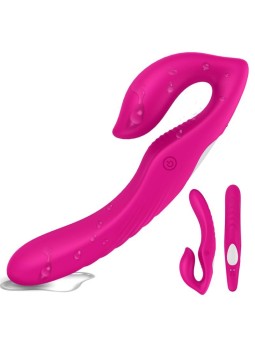 S-hande vibratore di coppia flessibile multifunzionale nami con 9 modalità di vibrazione rosa rossa