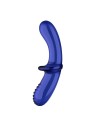 Satifyer dildo in vetro a doppio cristallo, dildo in vetro azzurro chiaro