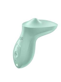 Satisfyer vibratore clitorideo rotante exciterrr con perline verdi