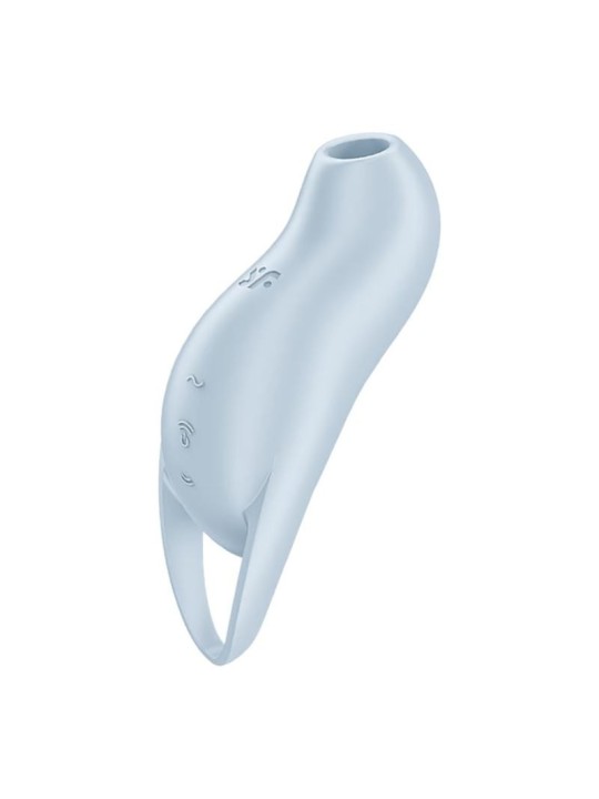 Satisfyer stimolatore clitorideo ricaricabile pocket pro air wave blu