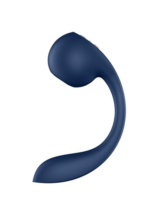 Satisfyer pro+ wave 4 connect app stimolatore del punto g e del clitoride blu scuro