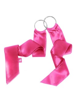 So divine nastri di seta luxury silk restraints per legare, rosa, 2 pezzi.