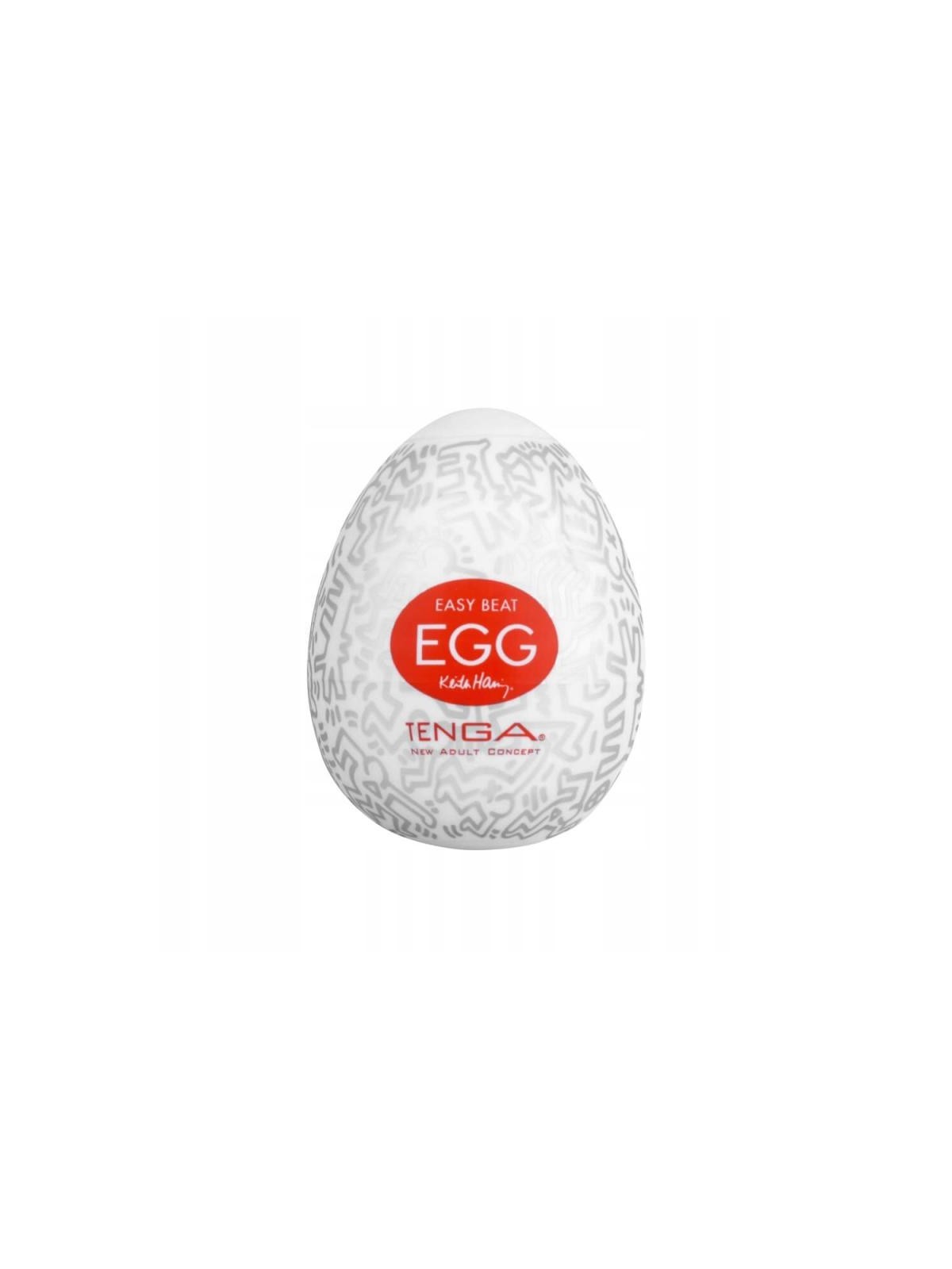 Tenga uovo keith haring masturbatore monouso a forma di uovo