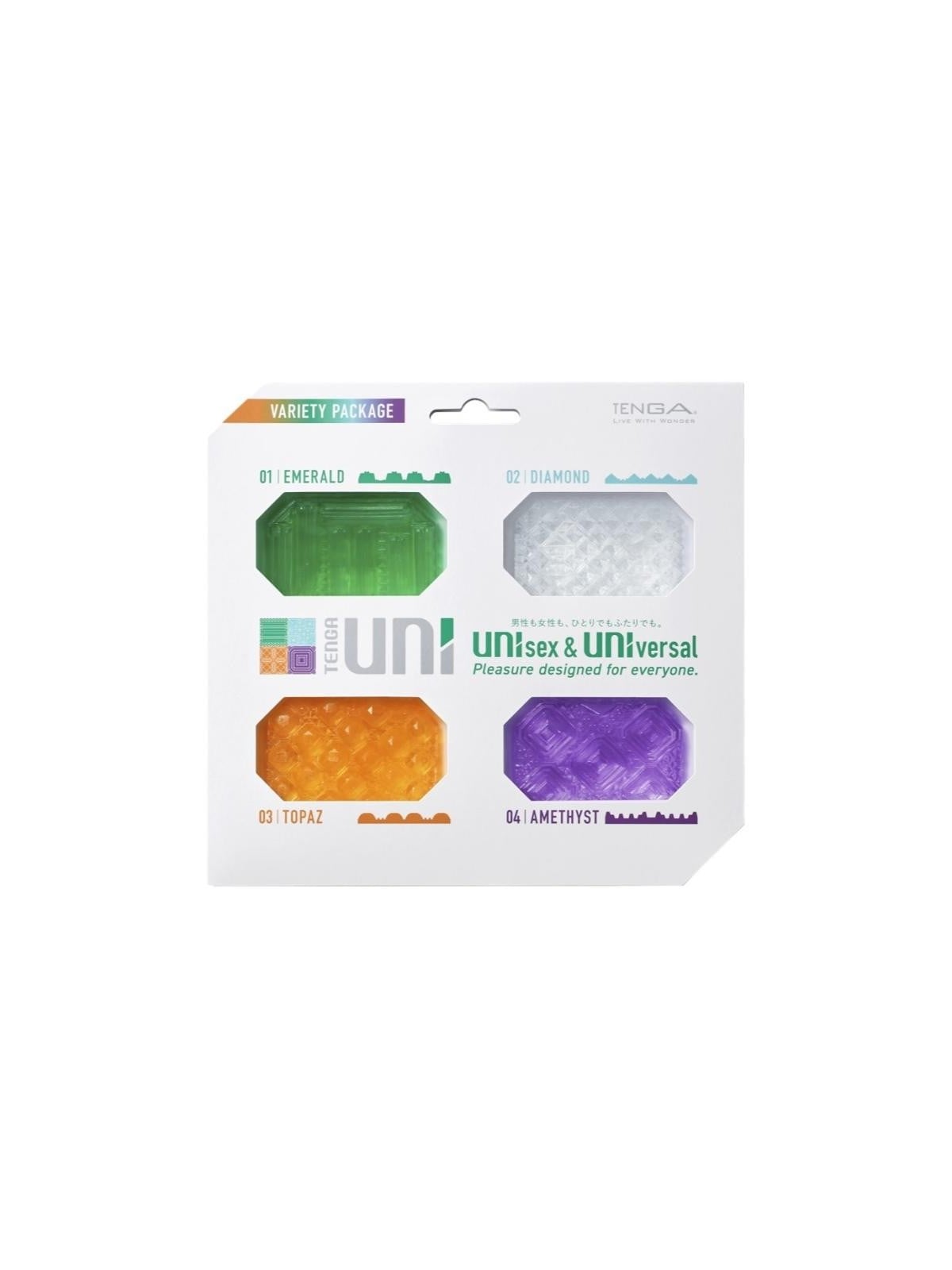 Tenga set uni copri-masturbatore universale 4 pezzi.