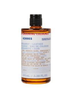 Korres athenian grooming eau de cologne bergamot & leather 100 ml