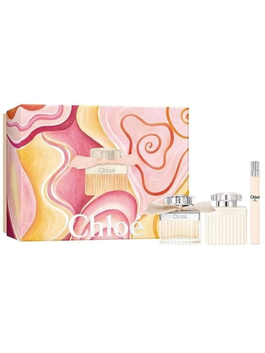 Set chloe chloe edp spray 75 ml + lozione corpo 100 ml + edp spray 10 ml