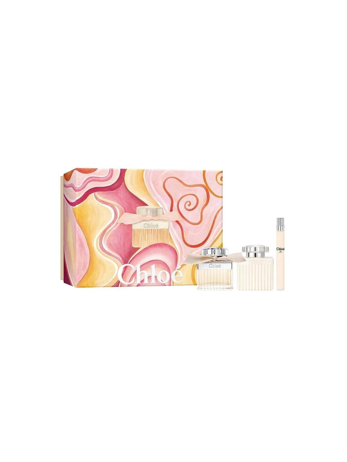 Set chloe chloe edp spray 75 ml + lozione corpo 100 ml + edp spray 10 ml