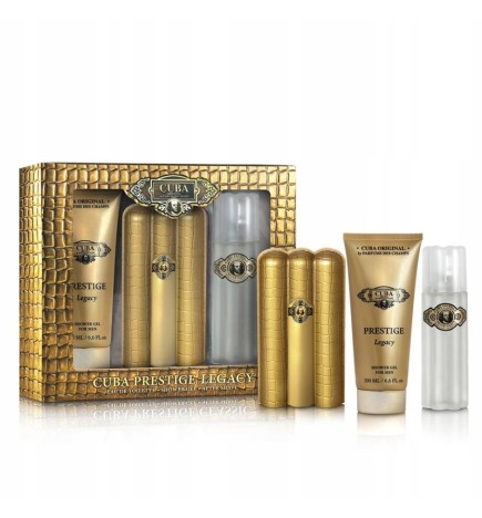 Set cuba original prestige prestige legacy for men edt spray 90 ml + gel doccia 200 ml + dopobarba 100 ml