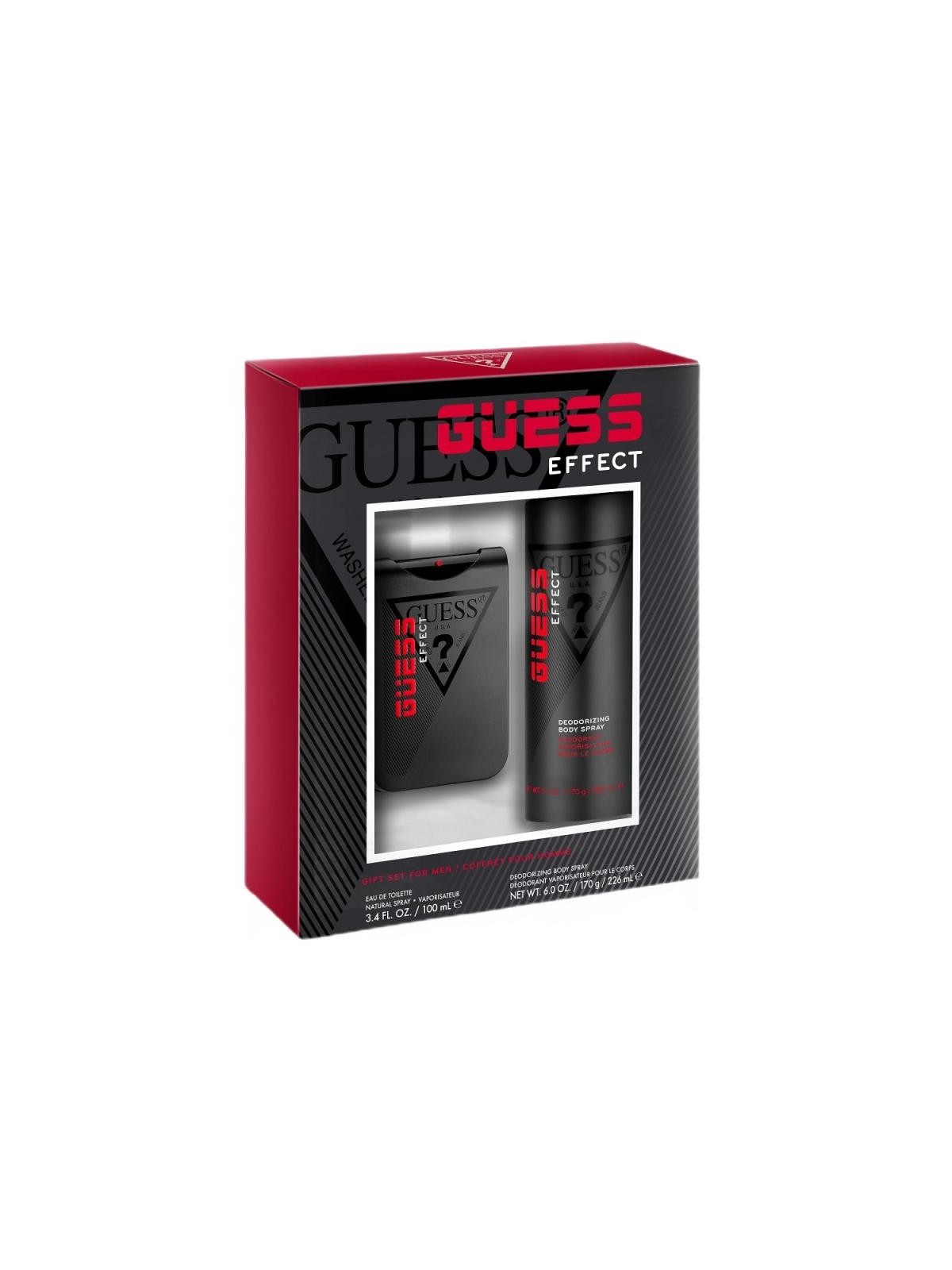 Set guess spray edt effect men 100 ml + spray deo 226 ml