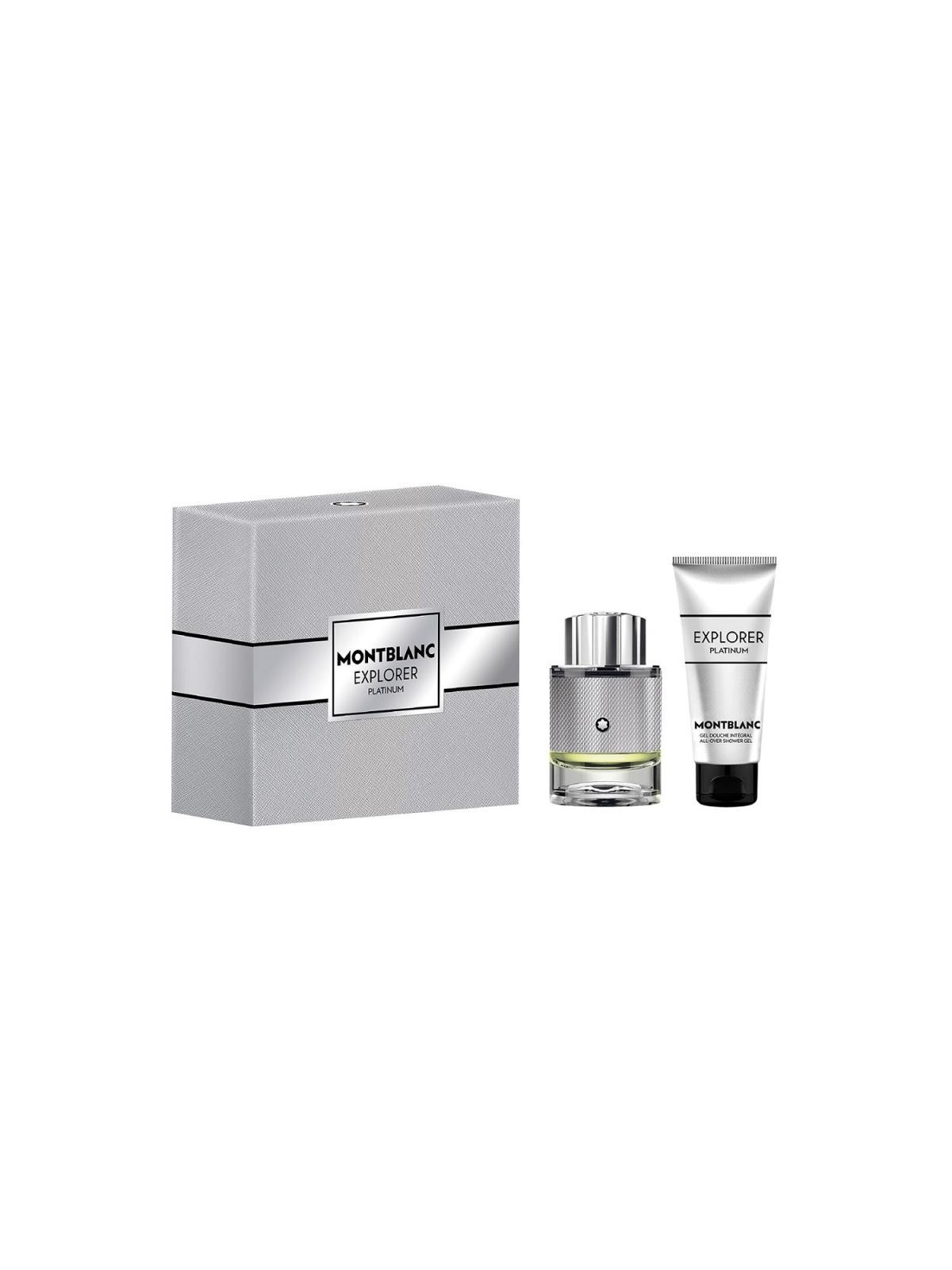 Set mont blanc explorer platinum edp spray 60 ml + gel doccia 100 ml