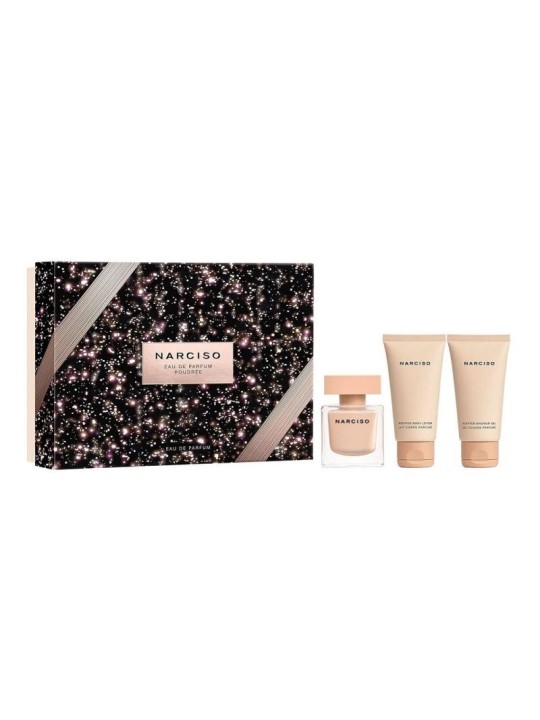 Set narciso rodriguez narciso poudree edp spray 50 ml + lozione corpo 50 ml + gel doccia 50 ml