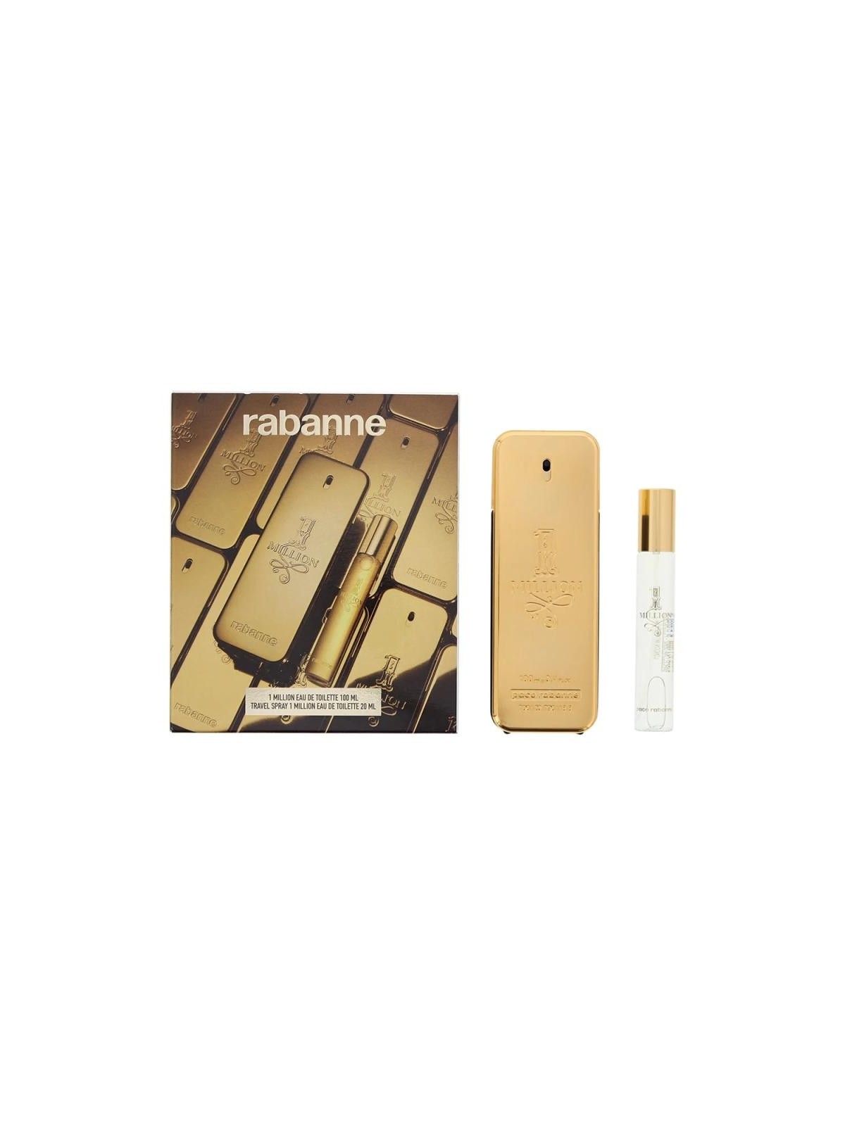 Set paco rabanne 1 million edt spray 100 ml + edt spray 20 ml