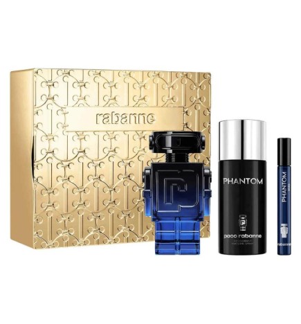Set paco rabanne phantom intense edp spray 100 ml + deo spray 150 ml + edp spray 10 ml