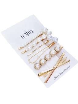 Ecarla eleganti forcine per capelli color oro 4 pezzi.