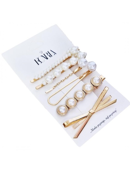Ecarla eleganti forcine per capelli color oro 4 pezzi.