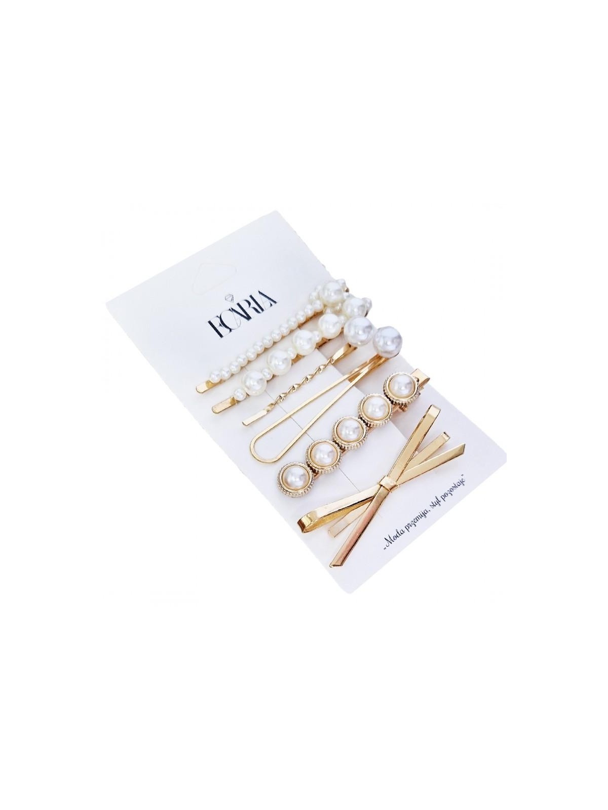 Ecarla eleganti forcine per capelli color oro 4 pezzi.