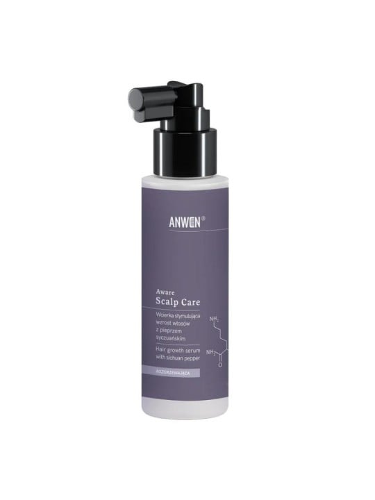 Anwen aware scalp care lozione stimolante per la crescita dei capelli con pepe di sichuan 100 ml