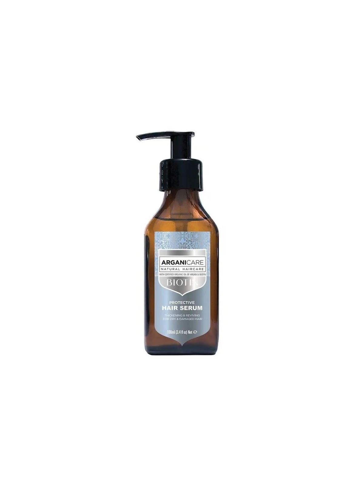Arganicare siero per capelli alla biotina, siero ricostruttivo per capelli 100 ml