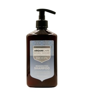 Arganicare shampoo alla biotina, shampoo rinforzante per capelli 400 ml
