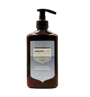 Arganicare shampoo alla biotina, shampoo rinforzante per capelli 400 ml