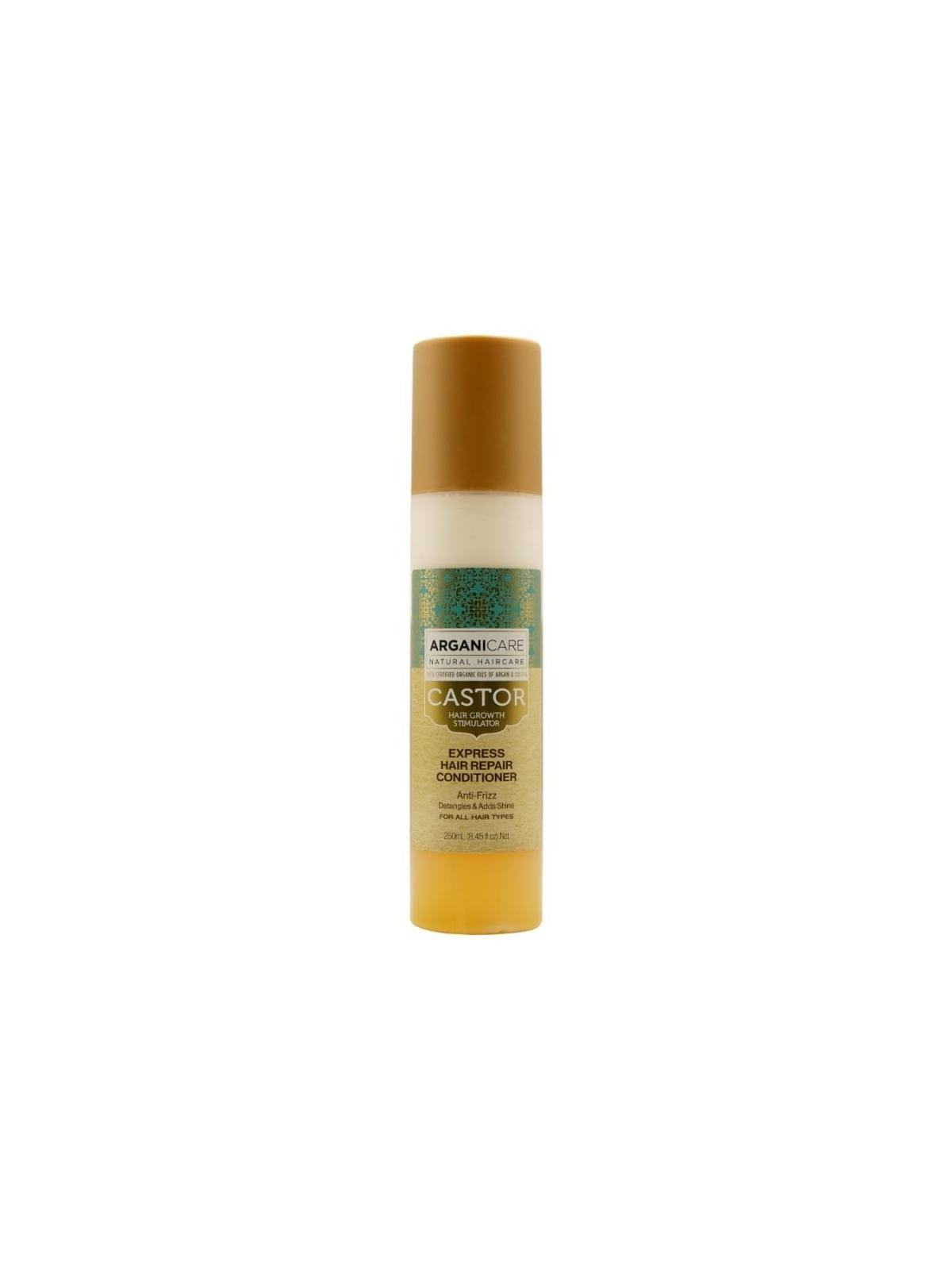 Arganicare castor express hair repair balsamo express con olio di ricino 250 ml