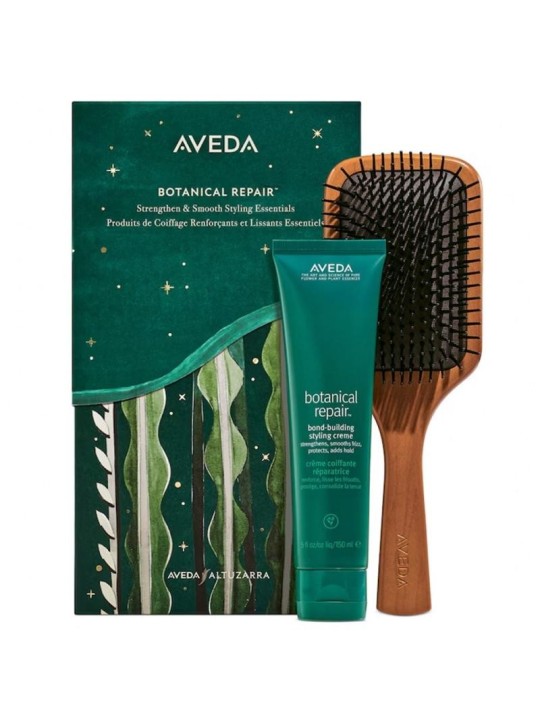 Aveda set crema modellante per capelli botanical repair bond building 150 ml + spazzola per capelli