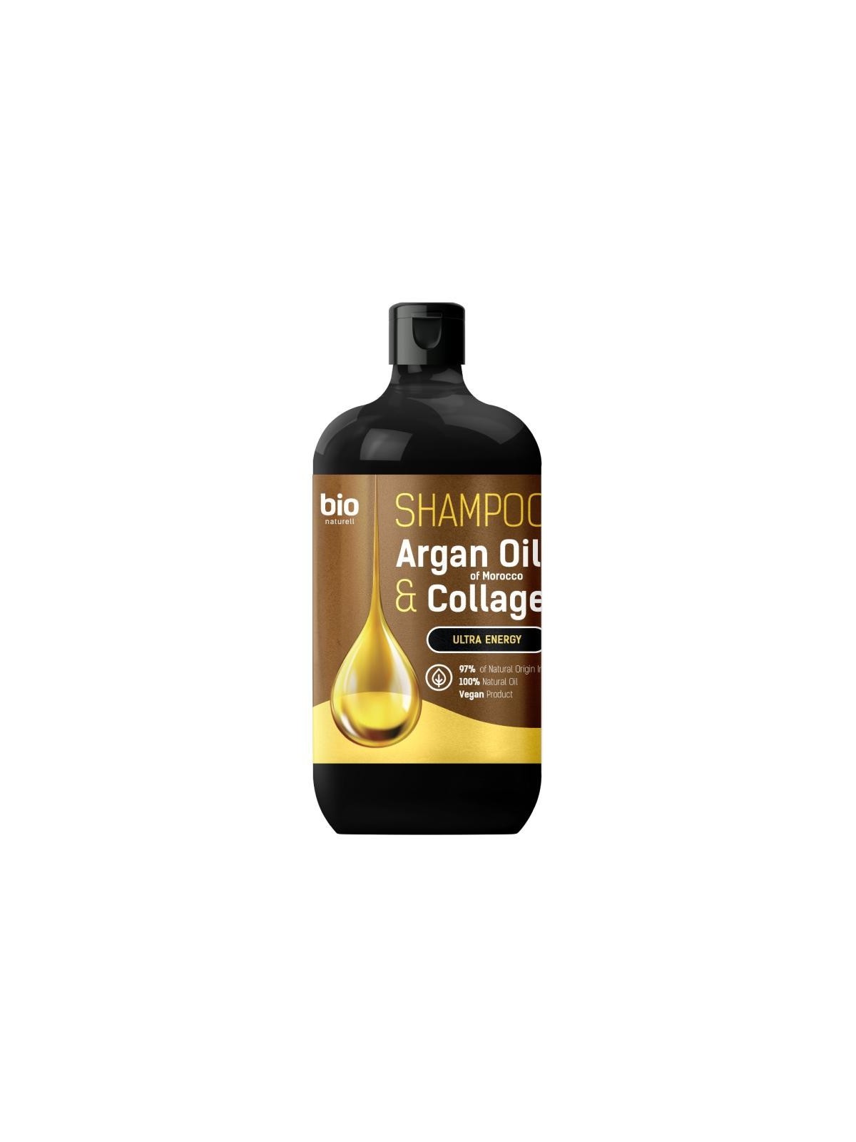 Bio naturell shampoo ultra energy olio di argan e colagene shampoo per capelli 946ml