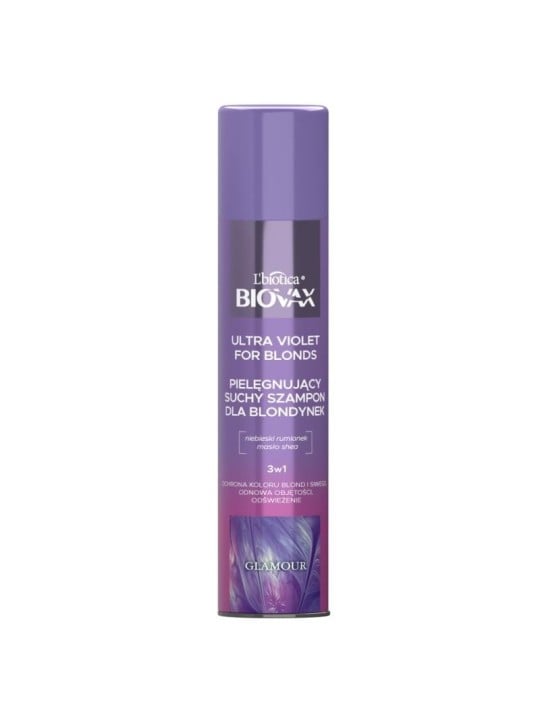 Biovax shampoo secco glamour ultra violet per biondi 200 ml