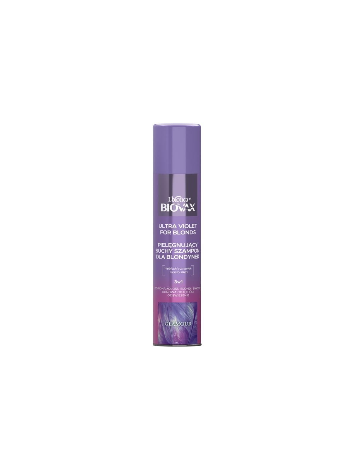 Biovax shampoo secco glamour ultra violet per biondi 200 ml