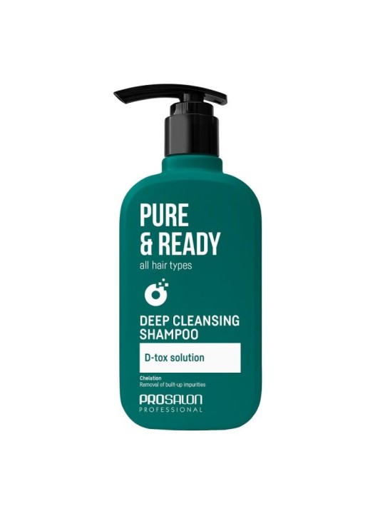 Chantal shampoo per capelli prosalon pure&ready detergente profondo 375 ml
