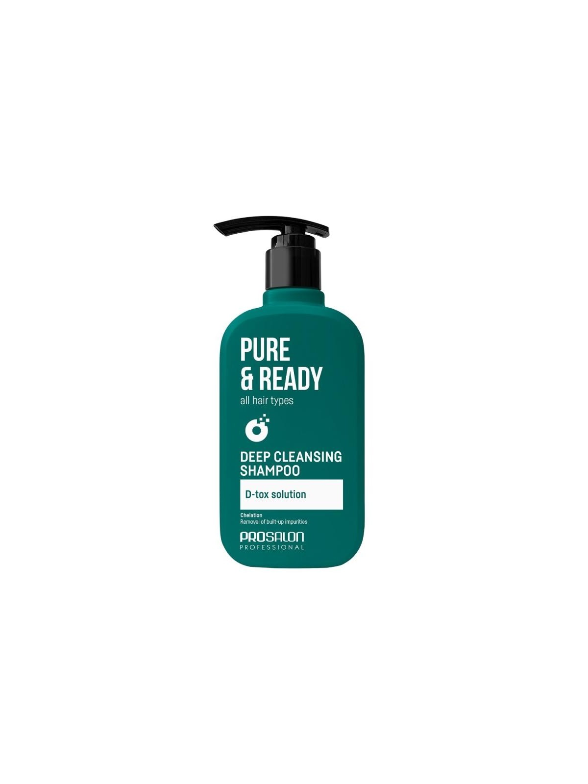 Chantal shampoo per capelli prosalon pure&ready detergente profondo 375 ml