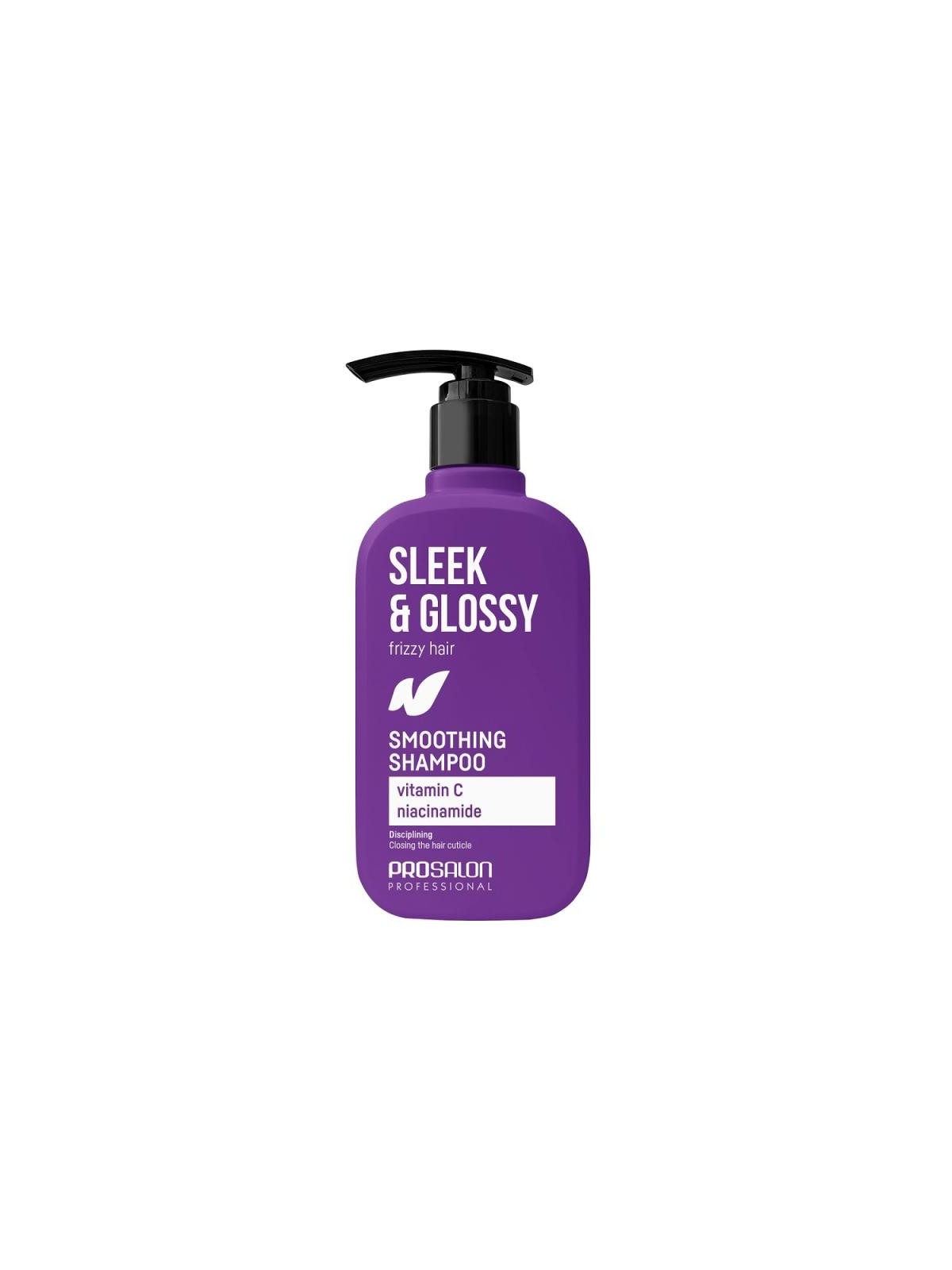 Chantal shampoo lisciante per capelli prosalon sleek & glossy 375 ml