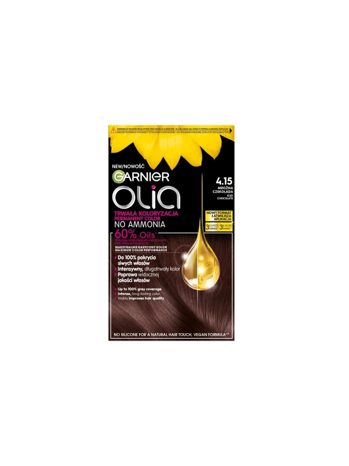 Garnier tinta per capelli olia 4.15 cioccolato ghiacciato