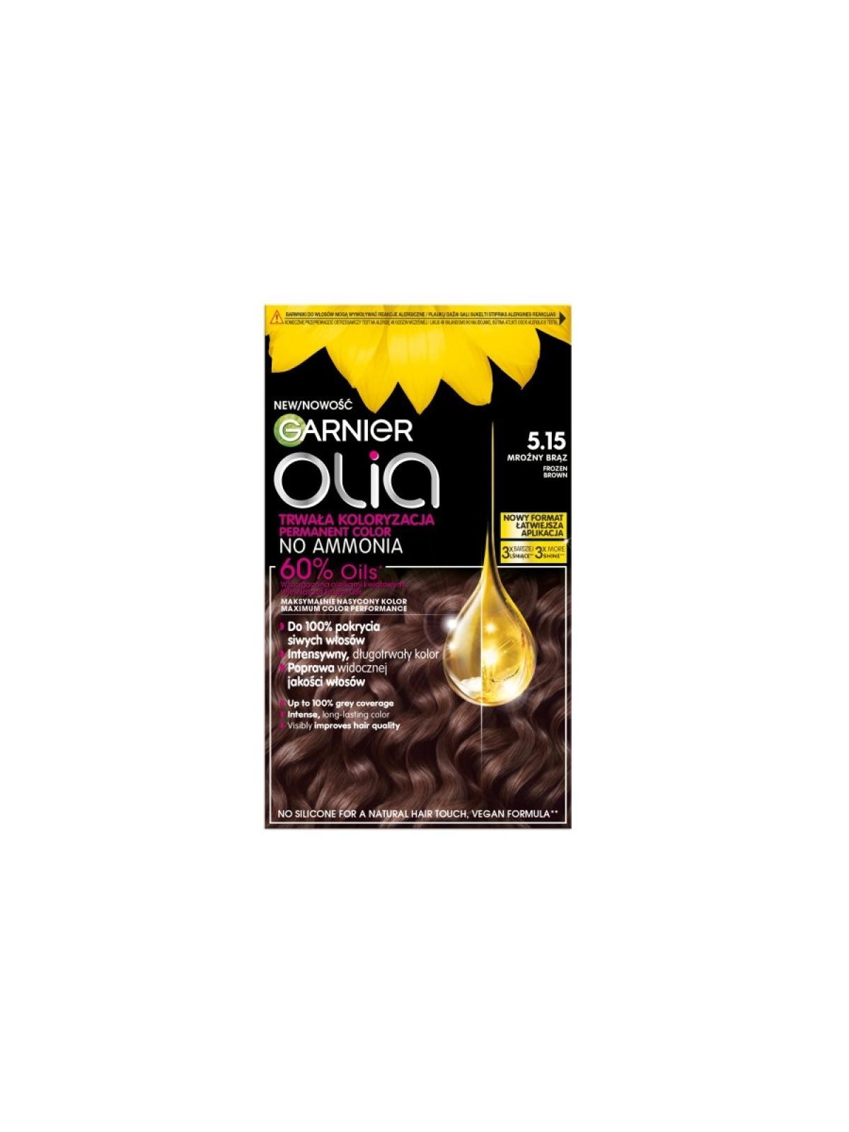 Garnier tinta per capelli olia 5.15 castano ghiacciato