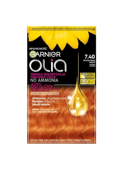 Garnier tinta per capelli olia 7.40 rame intenso