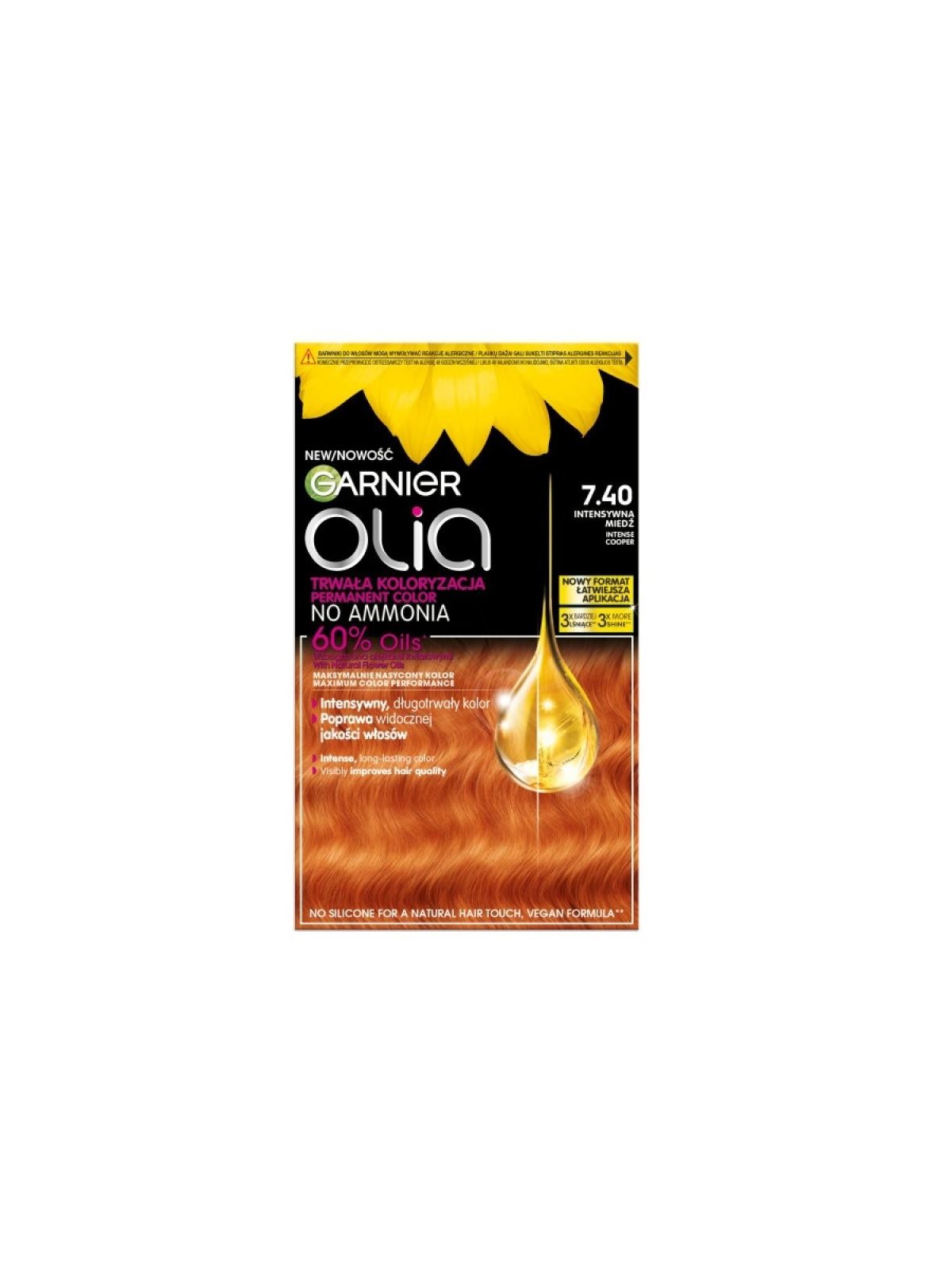 Garnier tinta per capelli olia 7.40 rame intenso
