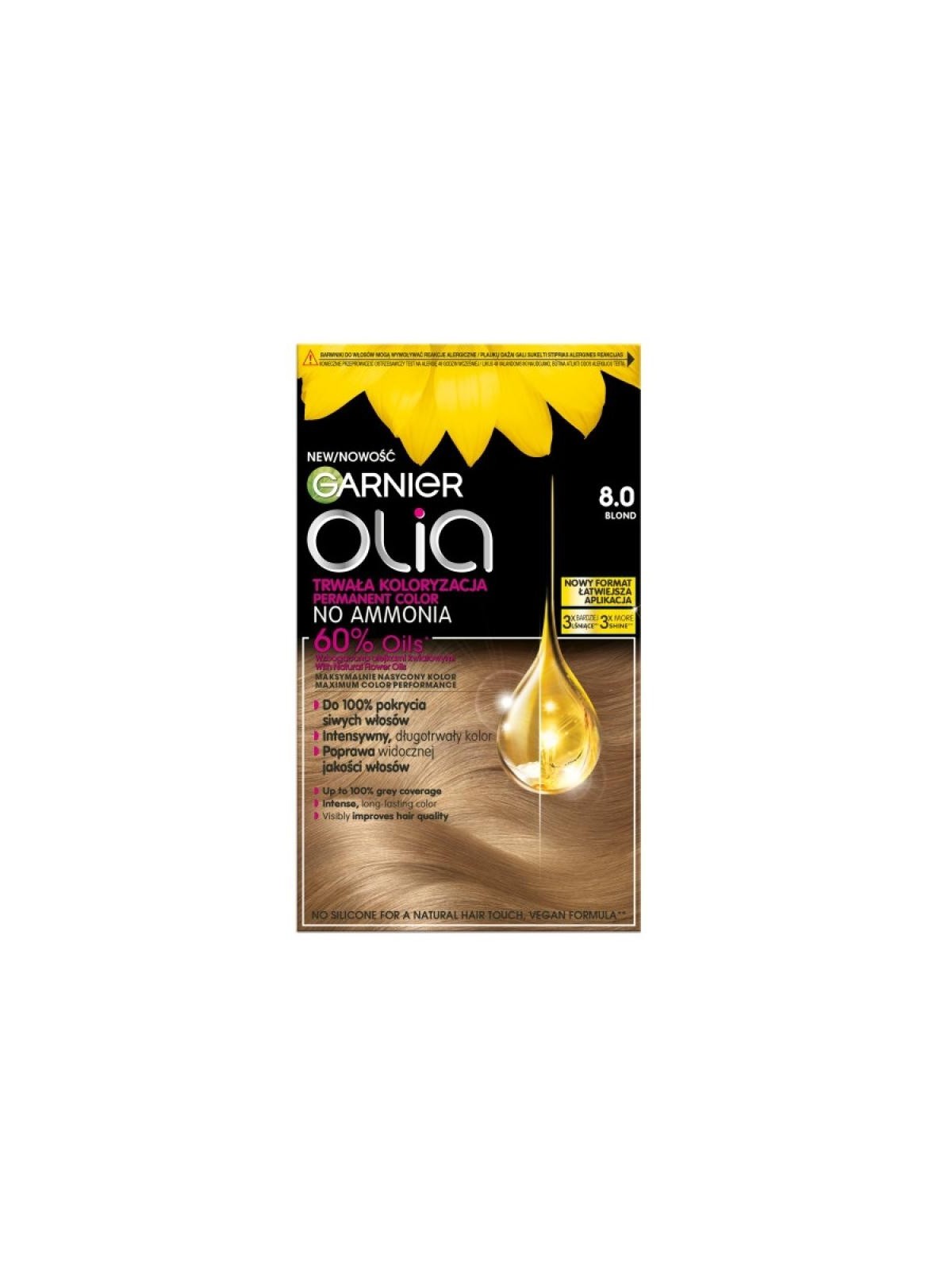 Garnier tinta per capelli olia 8.0 biondo