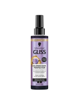 Gliss balsamo senza risciacquo blonde hair perfector neutralizzante i toni gialli 200 ml