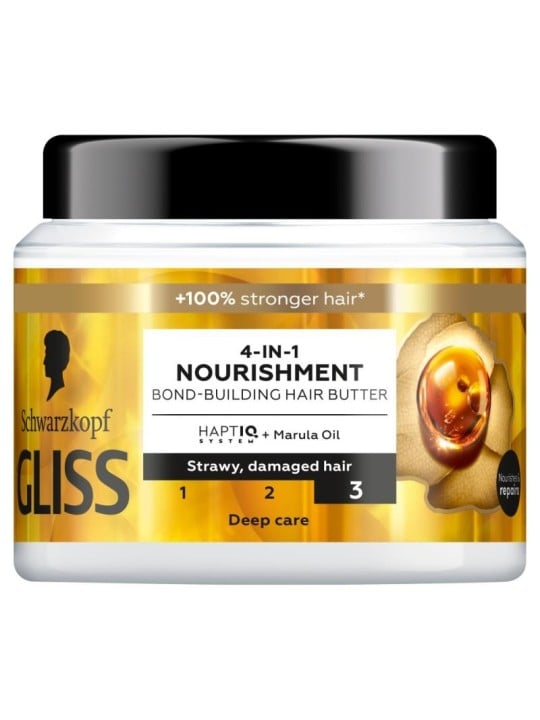 Gliss trt aqua revive maschera rinforzante per capelli 4 in 1 nutrimento 400 ml