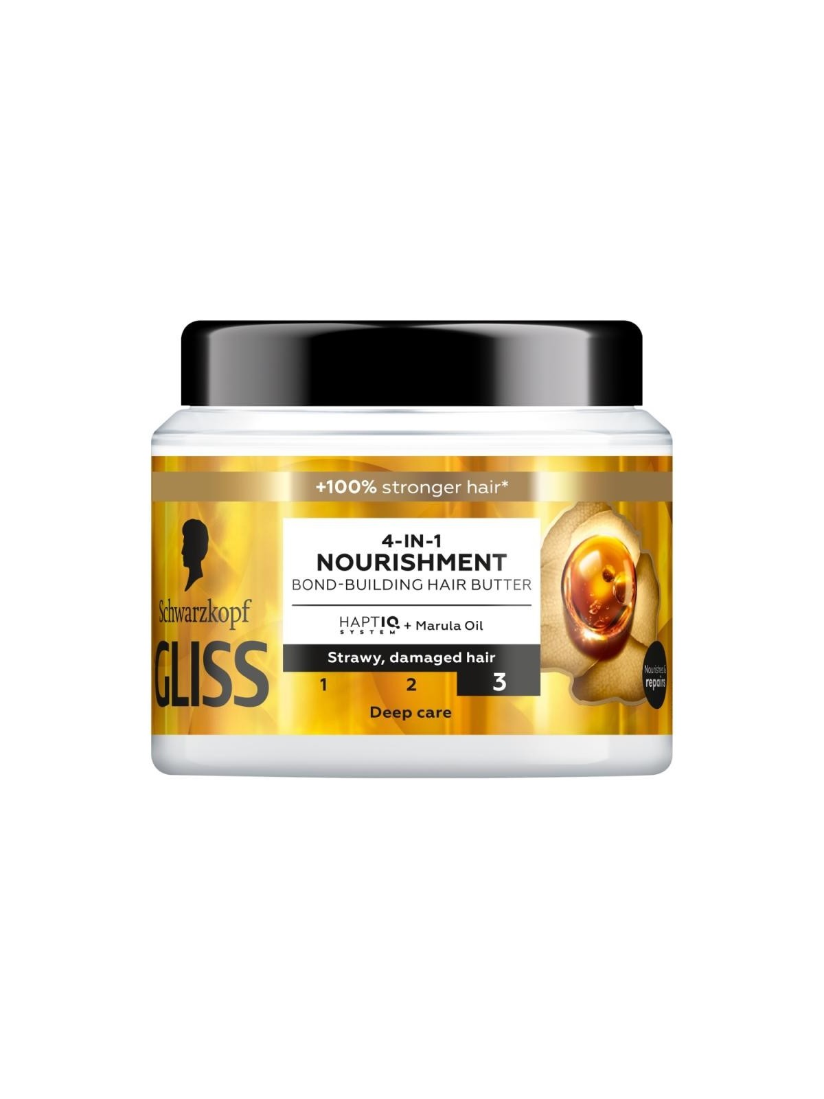 Gliss trt aqua revive maschera rinforzante per capelli 4 in 1 nutrimento 400 ml