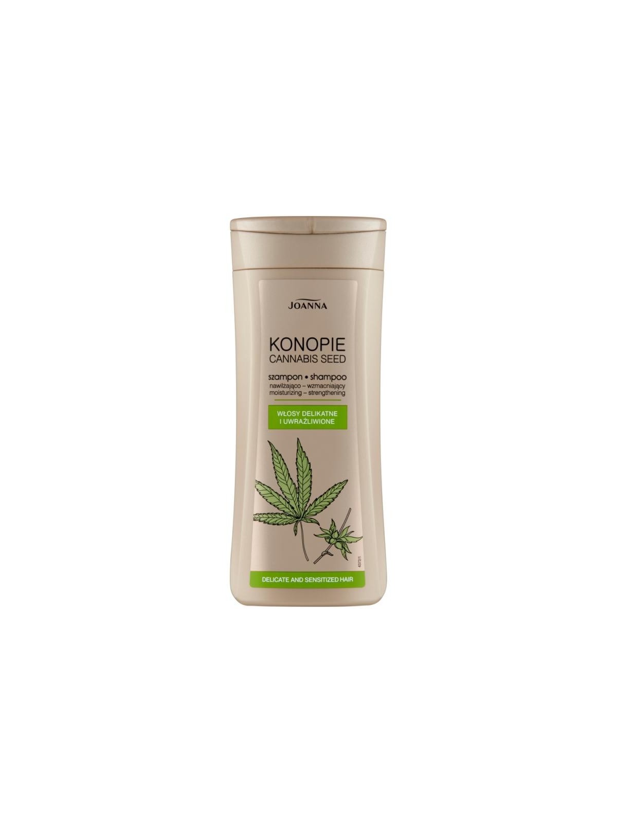 Joanna shampoo idratante e rinforzante konopie per capelli delicati e sensibilizzati 200 ml